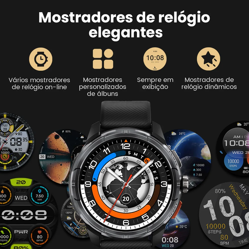 Relógio Inteligente Haylou Solar Ultra GPS com Tela AMOLED de 1,6 - Imagem 6