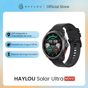 Relógio Inteligente Haylou Solar Ultra GPS com Tela AMOLED de 1,6