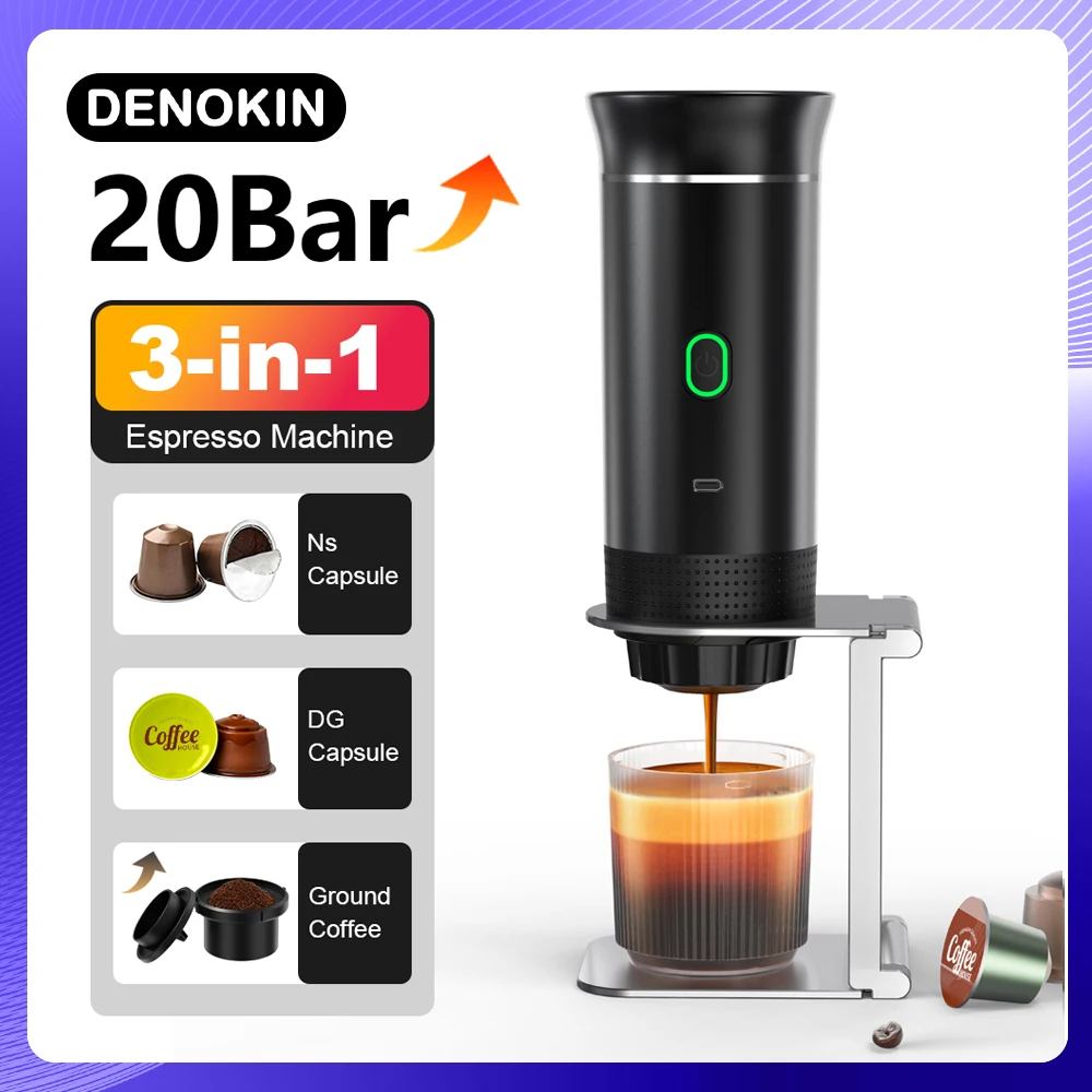 Máquina de Café Espresso Portátil Elétrica