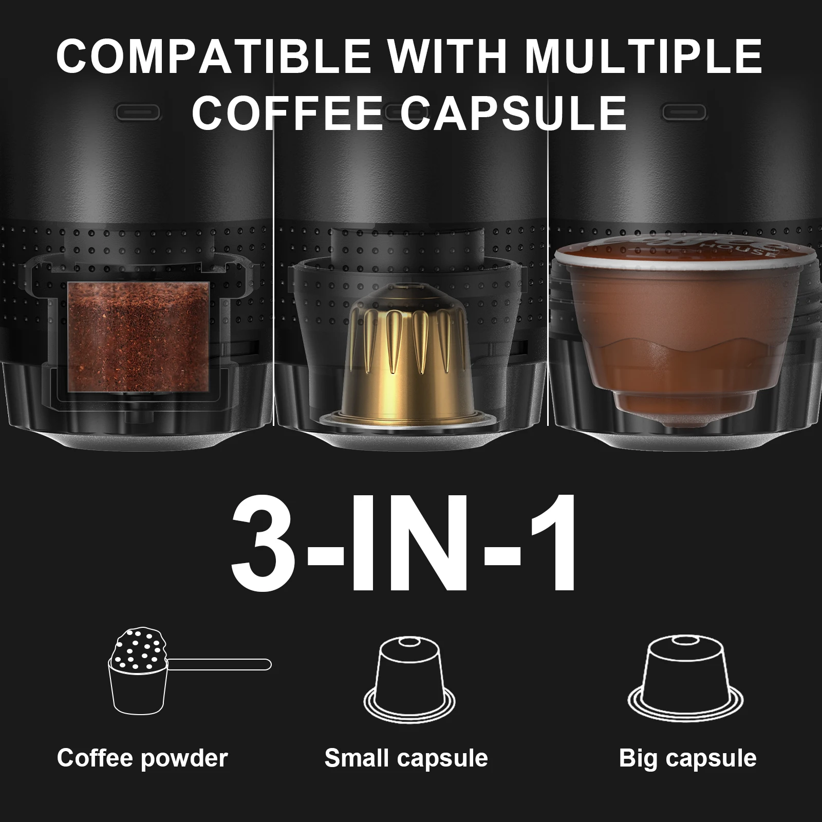 Máquina de Café Espresso Portátil Elétrica - Imagem 5