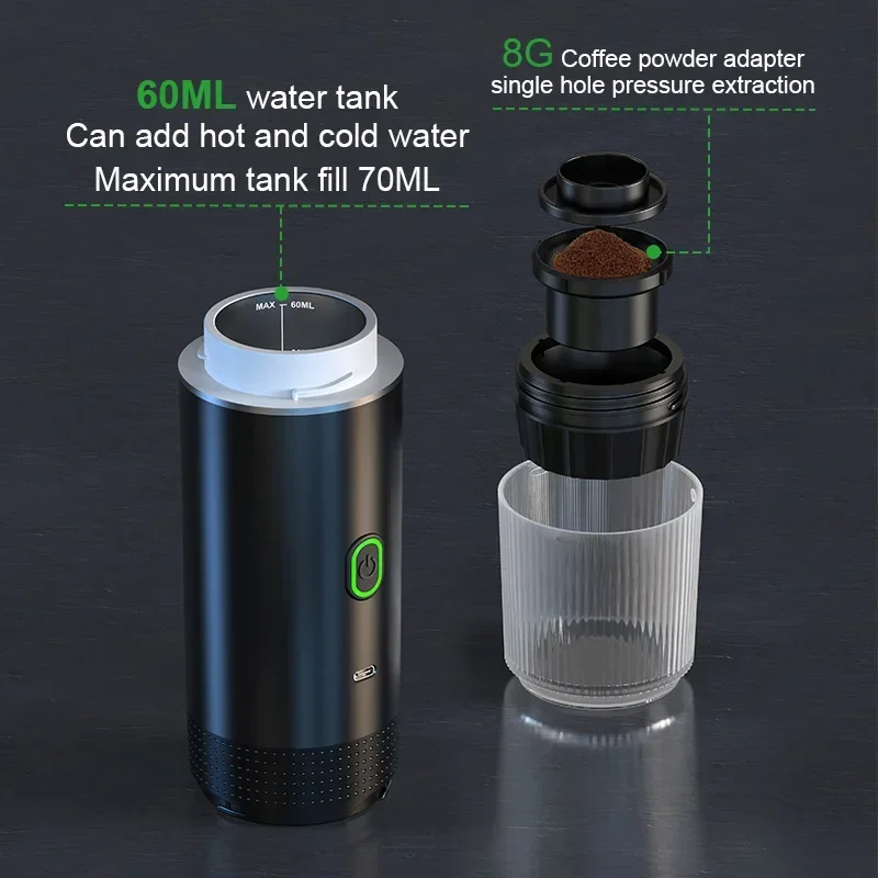 Máquina de Café Espresso Portátil Elétrica - Imagem 4